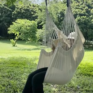 1PC 야외 흔들 의자 패브릭 해먹 캔버스 레저 스윙 의자 기숙사 휴대용 접는 교수형 의자 야외 가구