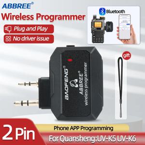 ABBREE 블루투스 무선 프로그래머 전화 APP 프로그래밍 Baofeng UV-5R UV-5RH BF-888S 워키 토키 Quansheng UV-K5 UV-K6