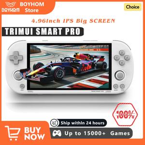 Trimui Smart Pro 휴대용 게임 콘솔 4.96''IPS 스크린 Linux 시스템 조이스틱 RGB 조명 Smartpro 레트로 비디오 게임 플레이어 선물