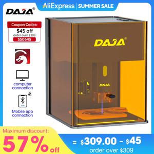 DAJA DJ6 Pro 레이저 조각기 휴대용 안전 커버 컷 비즈니스 금속 스테인리스 스틸 보석 나무 아크릴 조각기