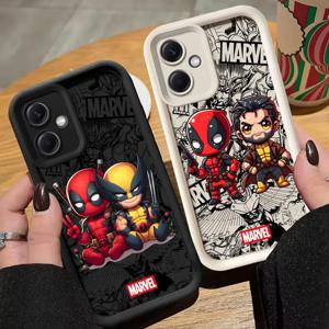 Redmi A1 Plus 12C 14C 13 A3 A2+ A4 A3X 13C 12 Marvel Wolverine Deadpool용 TPU 소프트 케이스