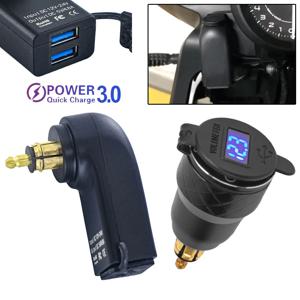 QC3.0 R1250GS 듀얼 USB 충전기 12V F750GS 전원 어댑터 BMW R1200RT F900R G650XGS R1200GS ADV F800R 용 Hella DIN S1000XR 소켓