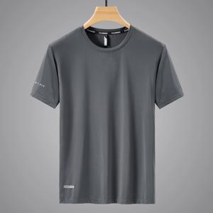 빠른 건조 스포츠 T 셔츠 남성 2024 반팔 여름 캐주얼 화이트 플러스 오버 사이즈 6XL 7XL 8XL 9XL 탑 티셔츠 체육관 Tshirt 의류