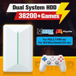 Retrobat&Playnite 시스템 HDD 레트로 게임 콘솔 PS3/PS2/WIIU/WII/스위치/MAME 50+에뮬레이터 38293 게임 및 PC용 42 AAA PC 게임