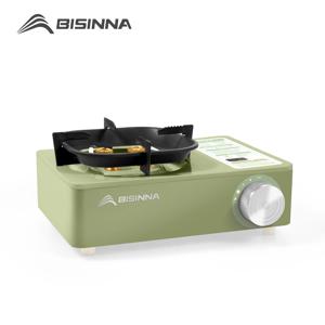 BISINNA 캠핑 가스 스토브 5800W 피크닉 하이킹 트레킹을위한 높은 화력 야외 휴대용 카세트 버너