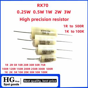 RX70-0.25W 고정밀 샘플링 표준 저항, 0.5W, 1W, 2W, 3W, 0.01%, 1R ~ 500R, 1K ~ 100K