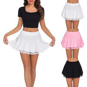 Womens Hoge Taille Geplooide 캐주얼 섹시 미니 Korte Rok 댄스 A 라인 Rokken A 라인 학생 격자 무늬 Geplooid Voor Vrouwen Kleding