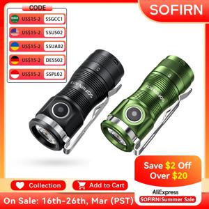 Sofirn 미니 SC13 강력한 손전등 SST40/519A LED 1300lm 18350 충전식 Led 라이트 95 자기가있는 높은 CRI 토치 램프