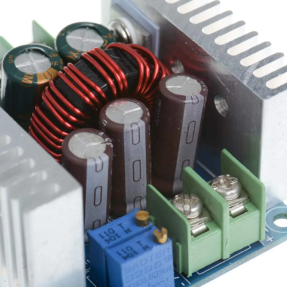 20A 300W CC CV 스텝 다운 모듈 조정 가능한 DC 6-40V ~ 1.2-36V 전압 레귤레이터 벅 컨버터 정전류 전원 공급 장치