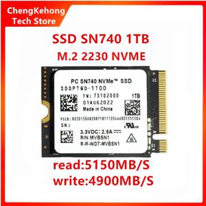 Western Digital WD SSD SN740 2TB 1TB 512G 256G M.2 2230 2242 Gen4 PCIe 4.0 X4 NVMe 솔리드 스테이트 드라이브 지원 카메라 핸드 헬드