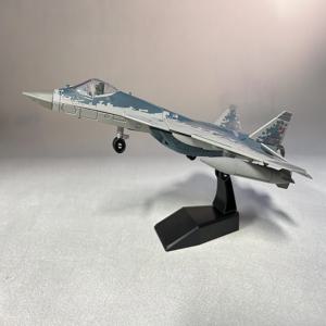 항공기 모델 장난감 1/72 스케일 러시아 SU57 Sukhoi SU-57 전투기 제트 비행기 금속 군사 완료 ABS 다이캐스트 시뮬레이션 Gif