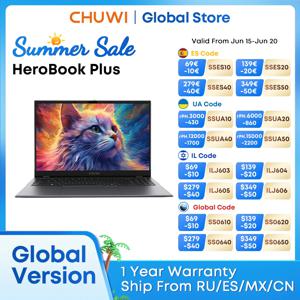 CHUWI HeroBook Pro Plus 노트북, 14.1 15.6 인치 FHD 스크린, 인텔 N4020 듀얼 코어, 8GB RAM, 256GB ROM, 윈도우 11 OS 미니 HD 노트북