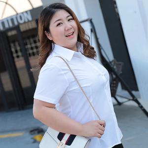 플러스 사이즈 화이트 셔츠 여성 봄 새 사무실 레이디 작업복 긴 소매 바닥 블라우스 한국 패션 SlimWomen 의류