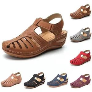 새로운 여성 샌들 프리미엄 정형외과 Bunion 교정기 플랫 여성 캐주얼 소프트 솔 비치 웨지 신발 Zapatillas De Mujer