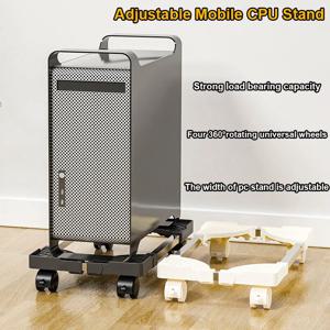 조정 가능한 모바일 CPU 스탠드 홀더 롤링 캐스터 휠이있는 타워 스탠드 타워 용 컴퓨터 스탠드 대부분의 PC 데스크 액세서리에 적합
