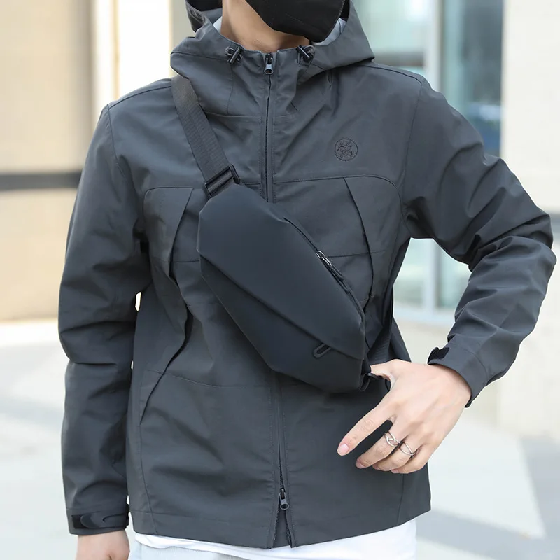 뉴 웨이스트백, 아웃도어 체스트백, 비즈니스 크로스백, 다기능 트렌디 체스트백, 남성용 스포츠 숄더백