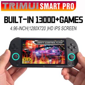 Trimui Smart Pro 휴대용 게임 콘솔 4.96''IPS 스크린 Linux 시스템 조이스틱 RGB 조명 Smartpro 레트로 비디오 게임 플레이어 선물