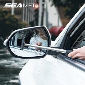 SEAMETAL 자동차 텔레스코픽 백미러 스퀴지 휴대용 비오는 유리 창 휴대용 와이퍼 자동차 사이드 미러 청소 도구