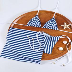 ZRTAK 새로운 도착 삼각형 비키니 여성 스트라이프 수영복 마이크로 수영복 프린트 수영복 브라질 Biquini 섹시한 비치웨어