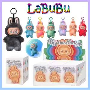 Labubu V3 시리즈 하트 비트 마카롱 에나멜 몬스터 페이스 블라인드 박스 PVC 입상 데스크탑 장식 어린이를위한 귀여운 인형 선물