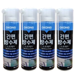 오공 스프레이 간편 방수제 투명 550ml 4개
