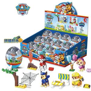 4pcs PAW Patrol Twisted Egg Archie 데스크탑 장식품 Mao Mao는 매일 병아리를 저장합니다 만화 인형 어린이 선물 장난감