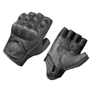 가죽 오토바이 장갑 통기성 모토크로스 라이딩 장갑 모토 여름 레이싱 올 시즌 Guantes Red Half Finger Luva Motor