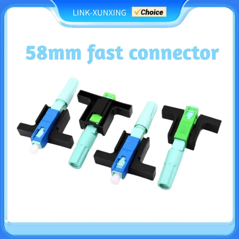 새로운 SC APC UPC 광섬유 커넥터 58mm FTTH 광 고속 커넥터 단일 모드 광섬유 퀵 커넥터