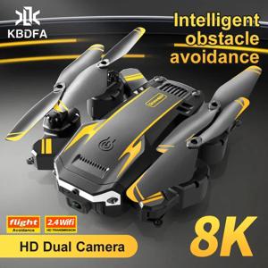 KBDFA G6 드론, 8K HD 카메라, 4K GPS 없음, 4K 4 면 장애물 회피 RC 헬리콥터, 와이파이 FPV 전문 접이식 쿼드콥터 장난감