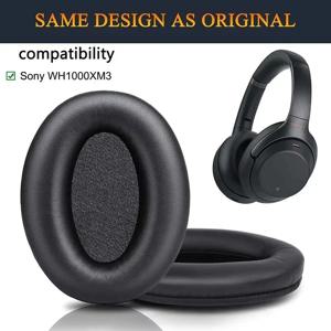 전문가용 WH1000XM3 이어 패드 쿠션 교체 - 소프트 프로가 포함된 Sony WH-1000XM3 오버이어 헤드폰과 호환되는 이어패드