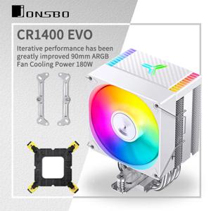 JONSBO CR1400 EVO CPU 쿨러 4 히트 파이프 ARGB PWM Processador LGA1700 1200 115X AM4 AM5 용 공기 냉각기
