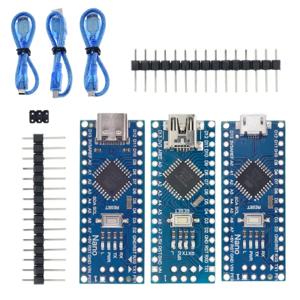 Arduino CH340 USB 드라이버 16Mhz ATMEGA328PB 용 부트 로더 호환 나노 컨트롤러가있는 미니/Type-C/마이크로 USB 케이블 나노 3.0