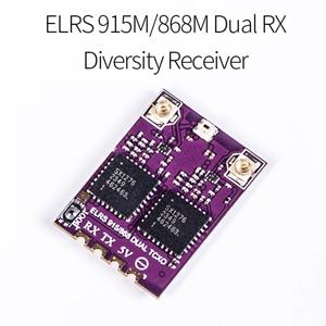 ES900 듀얼 RX ELRS 다이버시티 리시버, 915MHz, 868MHz, TCXO 내장, RC 비행기 FPV 장거리 드론용