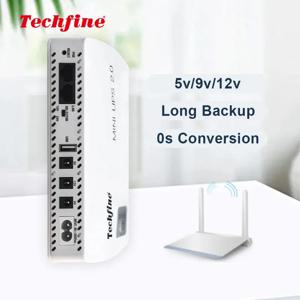 미니 UPS 배터리 백업 8000mAh WiFi 공유기, 휴대폰, 카메라, USB 5V DC 12V UPS 무정전 전원 공급 장치 (다중 출력)