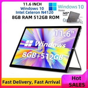 Terra PAD1162 Windows 10 태블릿 PC 11.6 인치 LPDDR3 8GB RAM 512GB SSD ROM Intel Celeron N4120 쿼드 코어 1920 x 1080 픽셀