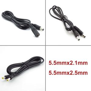 12V DC 전원 연장 케이블 5.5MM 2.1mm 플러그 여성-남성 5.5x2.5 남성-남성 어댑터 코드 CCTV 카메라 스트립 라이트 a7