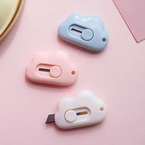 1PC 미니 유틸리티 나이프 개폐식 편지 오프너 박스 커터 휴대용 카톤 오프너 종이 절단 도구 학교 사무용품
