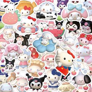 10/30/60/120pcs 혼합 Sanrio 애니메이션 낙서 스티커 Kawaii 귀여운 만화 어린이 스티커 장난감 선물 전화 가방 스케이트 보드 데칼