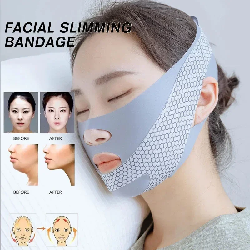 수면 페이스 V 셰이퍼 페이셜 슬리밍 붕대 릴랙스 셰이프 리프트로 페이스 리프트 이중 턱 페이스 틴닝 밴드 마사지 감소