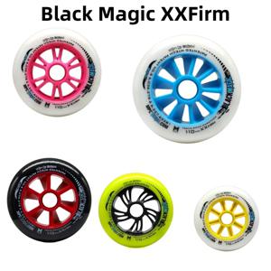 고탄성 MPC 블랙 매직 XXFirm 스피드 스케이트 휠 100 110 86A PU 인라인 스피드 레이스 롤러 타이어, 2 개, 100mm 110mm