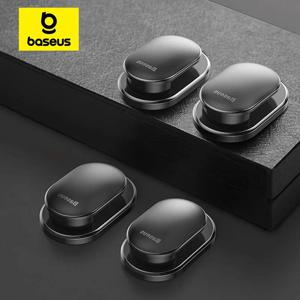 Baseus 4 개/몫 자동차 후크 주최자 스토리지 옷걸이 USB 케이블 헤드폰 키 스토리지 자동차 액세서리 자동차 접착 후크 행거