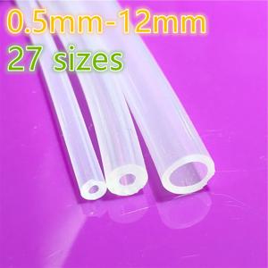 1 미터 27 크기 0.5mm ~ 12mm 식품 등급 투명 실리콘 튜브 고무 호스 물 가스 파이프 Dropshipping 손실로 판매