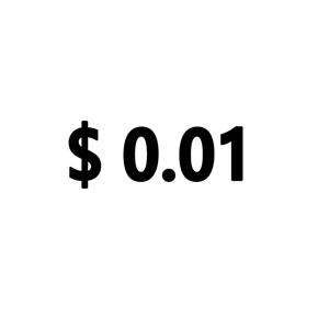 $0.01 재전송 사용 전용