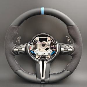 하프 Alcantara M Volante Lekrad 스티어링 휠 BMW F10 F11 F20 F21 F22 F25 F30 F31 F32 F33 F34 F36 F01 F06 F07 F12 F13 M3 M5