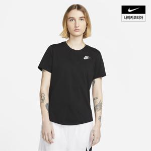 여성 스포츠웨어 클럽 에센셜 티셔츠 DX7903-010
