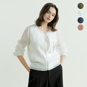 홈쇼핑 인기 시스루 페플럼 썸머 블루종 4종 택1