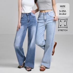 [브리치]  / (찐스판9탄) 와이드 밴딩 데님 팬츠