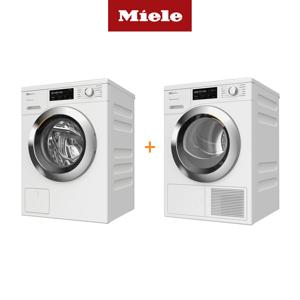 [Miele 본사] 밀레 드럼 세탁기 WCG 460 WCS + 밀레 히트펌프 의류 건조기 TCL 880 WP