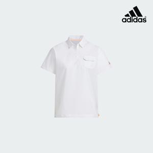 여성 25SS 우븐 반팔 폴로 셔츠 JF4569