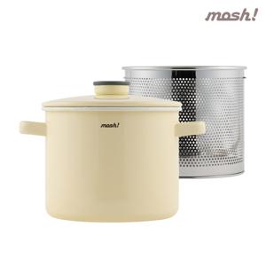 모슈 법랑 6.6L 곰솥 냄비 + 파스타 인서트